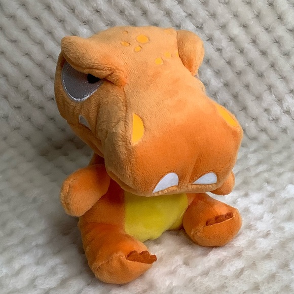 Tiger Head Toys Crackin Eggs Plush Orange Dino with Working Sound Stuffed Animal - Picture 4 of 10